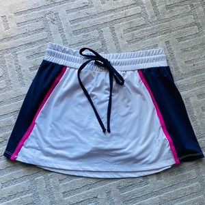 Tennis Skirt white, pink, navy small